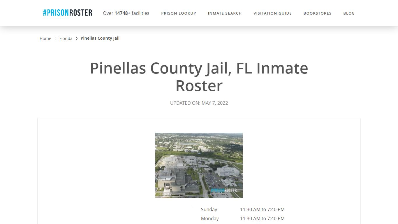 Pinellas County Jail, FL Inmate Roster